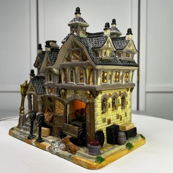 Lemax Village Livery Lighted Christmas Village Building (Damaged - Heavy Wear) - Picture 6 of 15